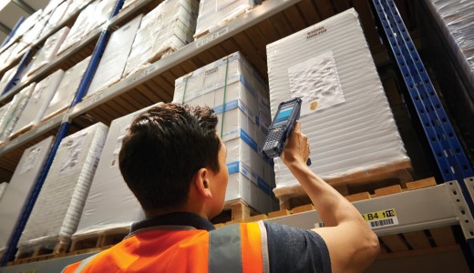 android mobile computer scanning in warehouse